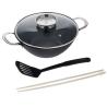 Buy cheap Pre-seasoned light cast iron wok pan from wholesalers