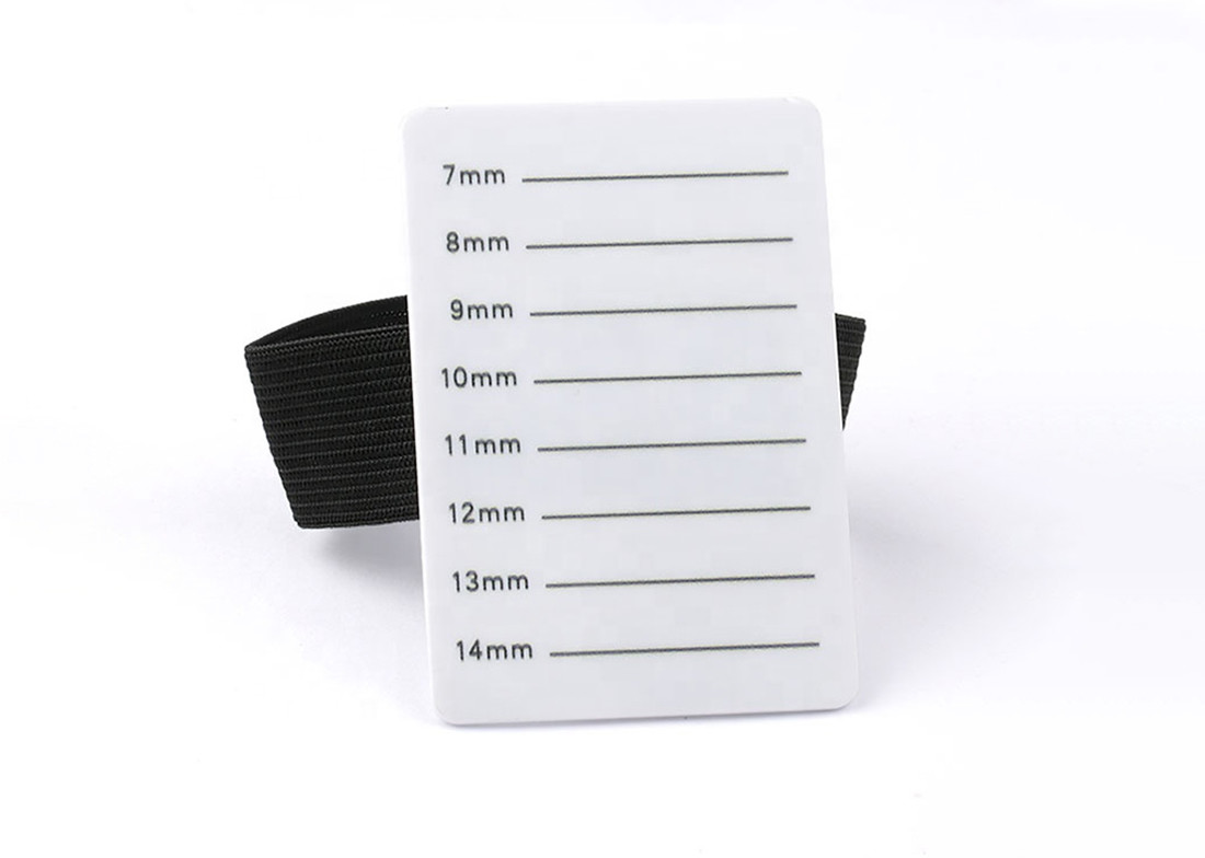 Eyelash Extension Acrylic White Lash Tray With Adjustable Elastic Strap