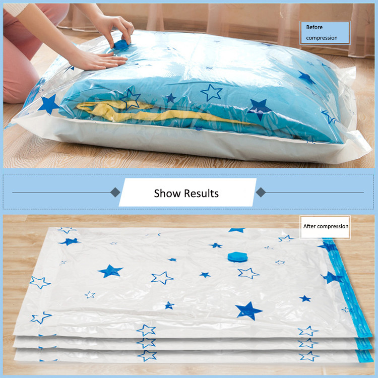 0.55LB PA PE Plastic Vacuum Seal Storage Bags For Clothes Self Adhesive