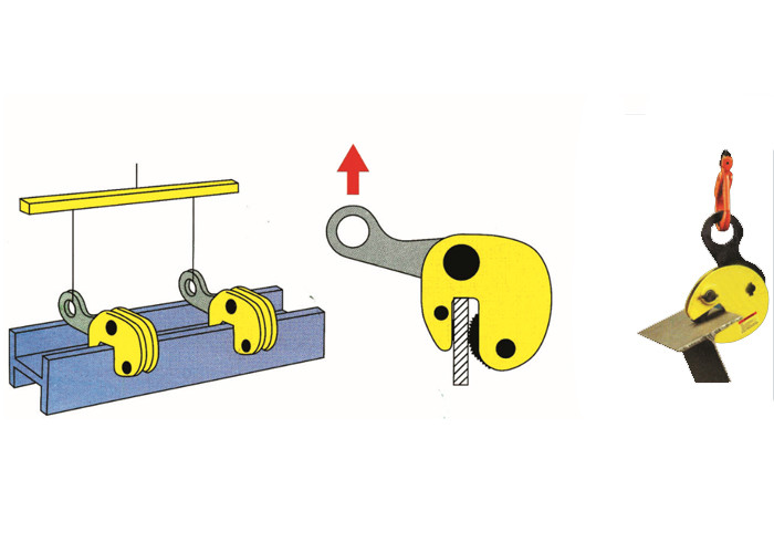 Girder Stacking Clamp for the Horizontal Lifting of Steel Structures 1 ton - 2 ton