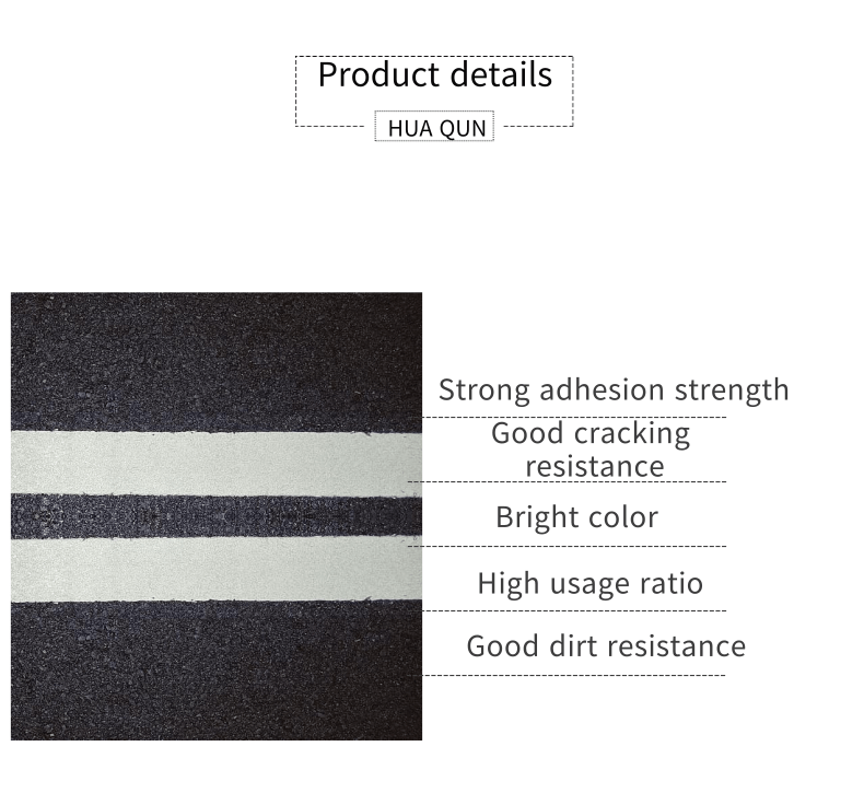 OEM Thermoplastic Traffic Paint Yellow / White Reflective Road Line Paint