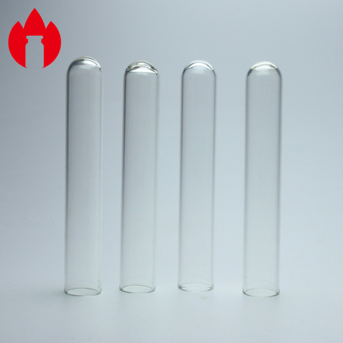 10*75mm 3ml Glass Test Tubes Transparent Color With Round Bottom