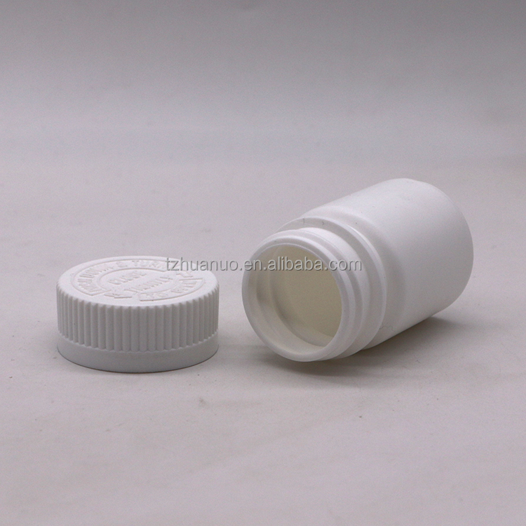 30mL Round Shape PE Plastic Bottle for Medicine Solid Tablet Capsule Storage Solution