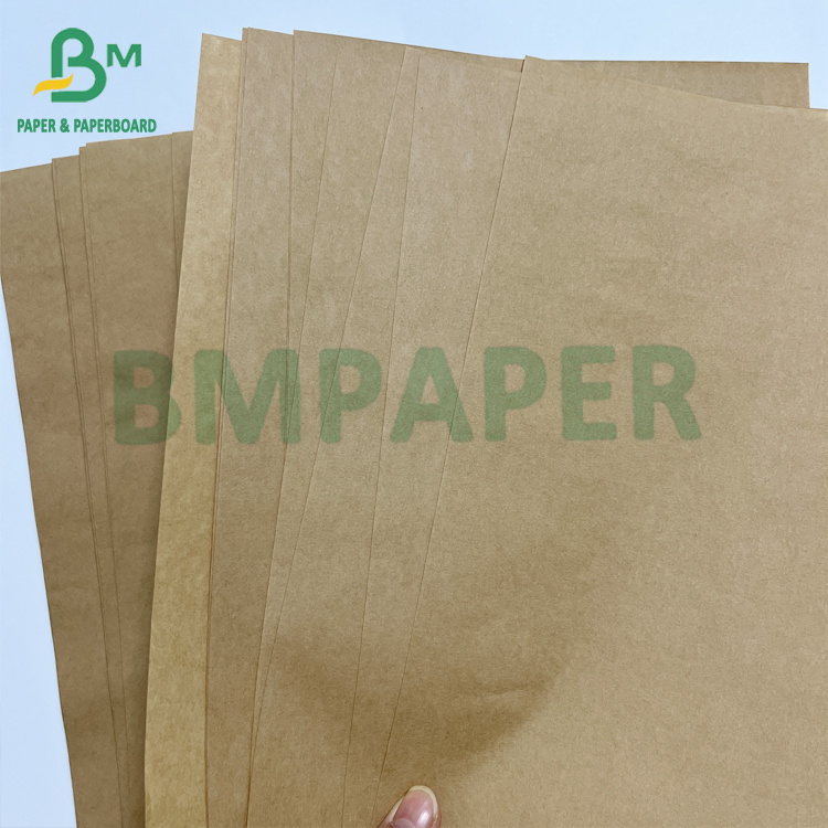 Recyclable 65 - 150 GSM Brown Extensible Carrie Bag Paper Roll