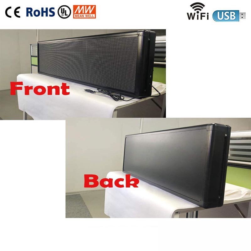 Wireless USB P5 Taxi message LED Window Display Signs Full Color RGB Programmable