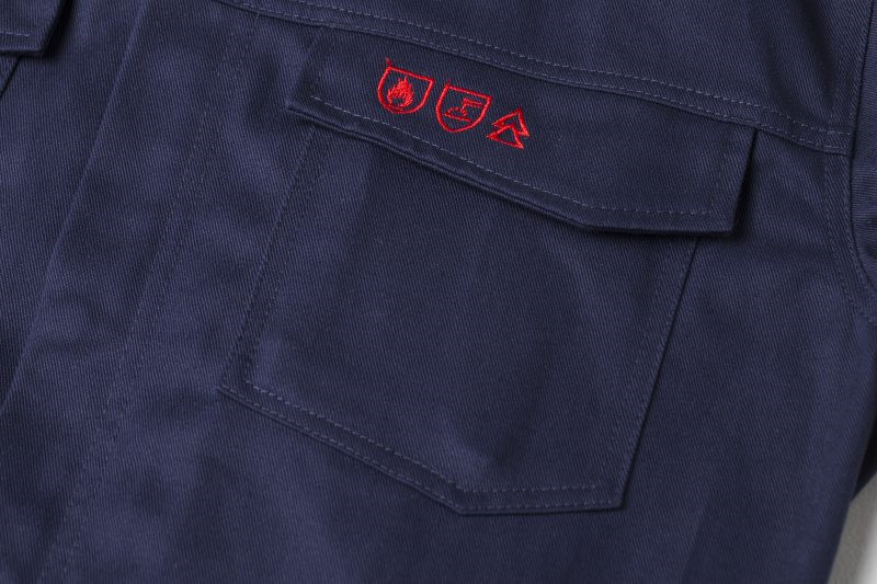 Welding 350gsm Fire Rated Coveralls , Tomax Fire Retardant Work Clothes