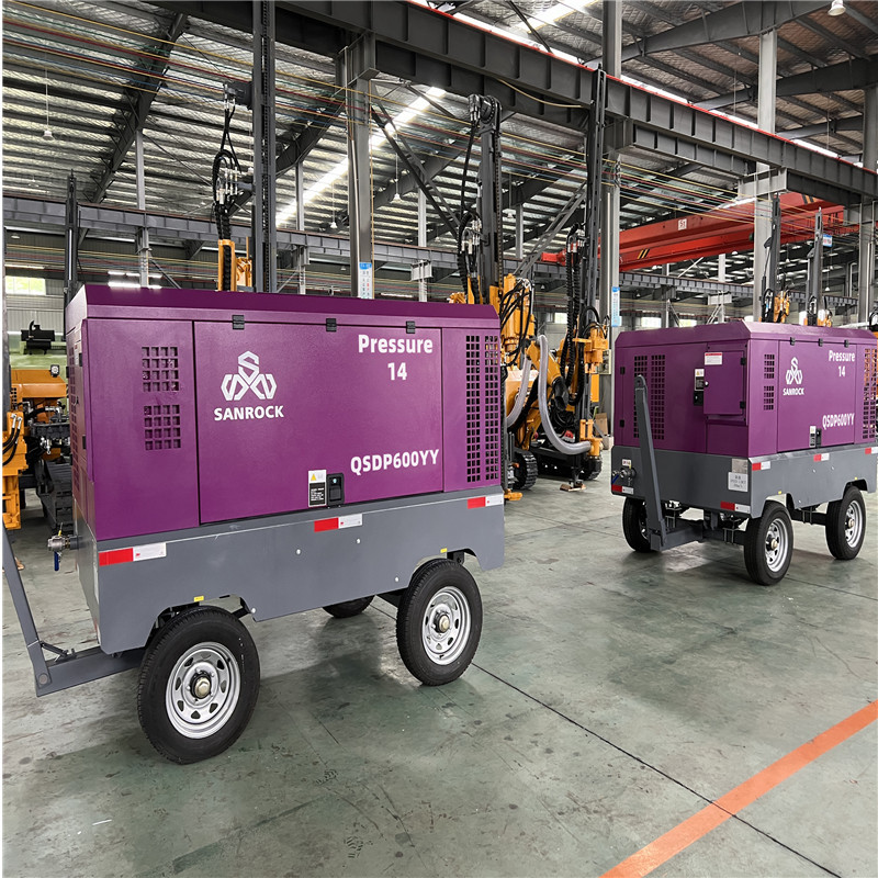 Portable Rotary Screw Type Air Compressor High Efficiency Screw Air Compressor Small Air Compressor Machine