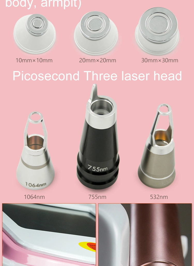 RF OPT 755Nm Picosecond Laser Tattoo Removal Machine 1200w