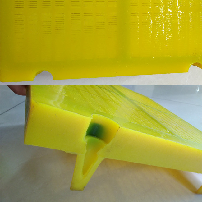Industrial Linear Vibrating Poly Screen Panels New Polyurethane Screen For Ore Dewatering And Liquid Sieving