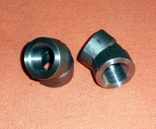 90DEG 45DEG Forged Steel Elbow ASME B16.11 Elbow Cap Tee 3000LB Threaded SW