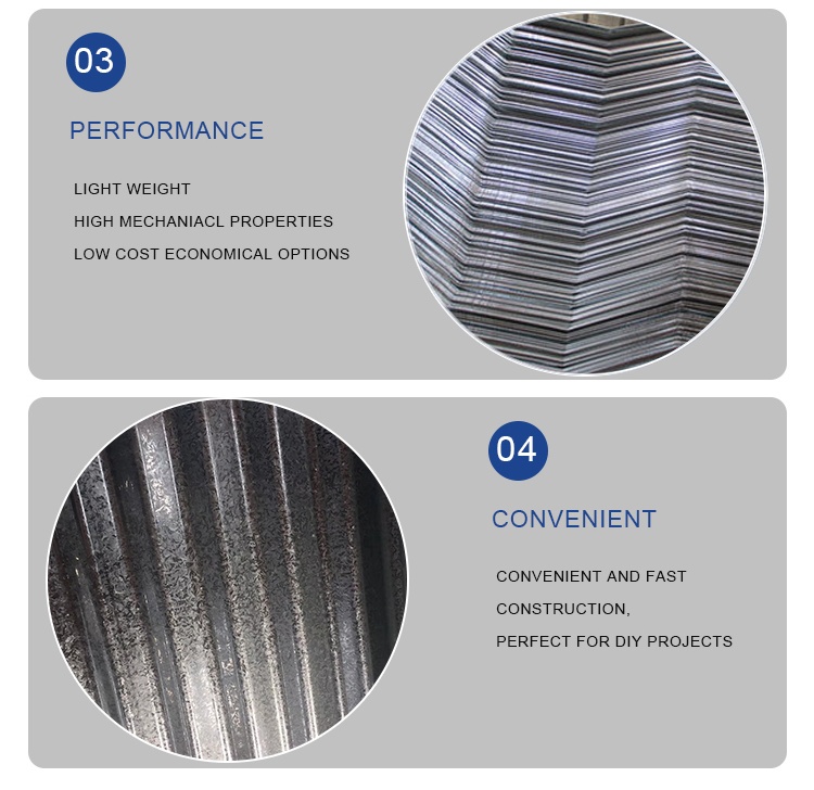 Ceilling Grade SPCC SGCC Z275 3003 Galvanized Steel Plate Corrugated Sheet for Roofing Solution Material Supply