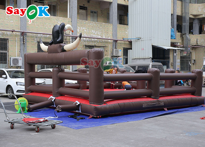 Commercial Pattern Inflatable Arena Mechanical Bull Mattress Inflatable Game Rodeo Bull