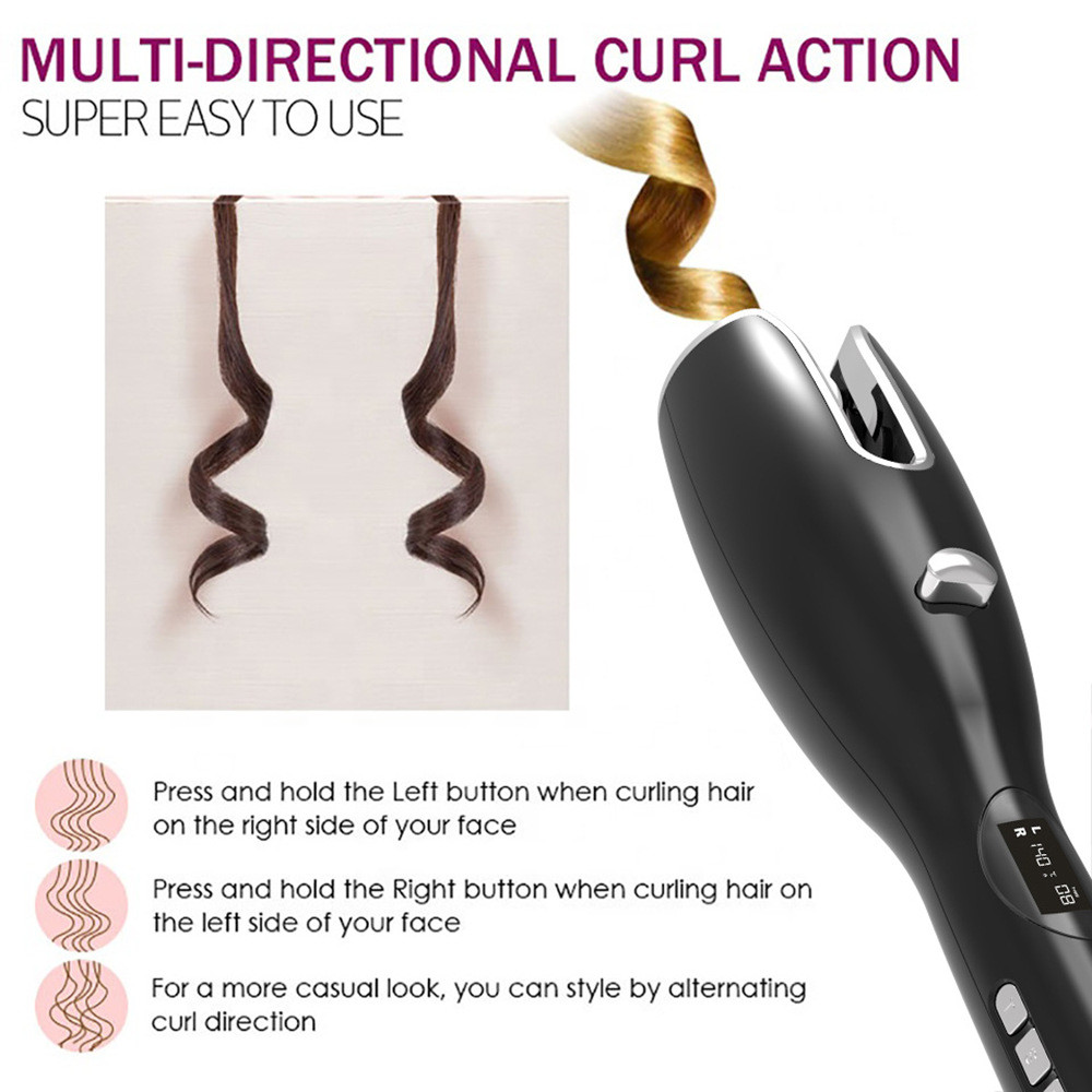 50W Auto Rotating Hair Curler Rotating Hair Curling Iron For Women