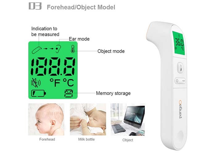 Ir Forehead Thermometer 32 Times Record Non Contact Medical Thermometer