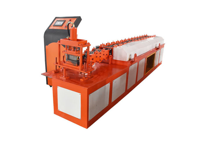 Corrugated Profile Roller Shutter Door Roll Forming Machine Aluminum / Iron Material
