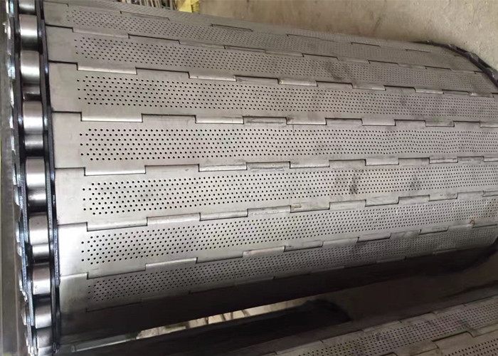 Stainless Steel Heavy Duty Plate Conveyor Belt For Food Sterilization And Filling