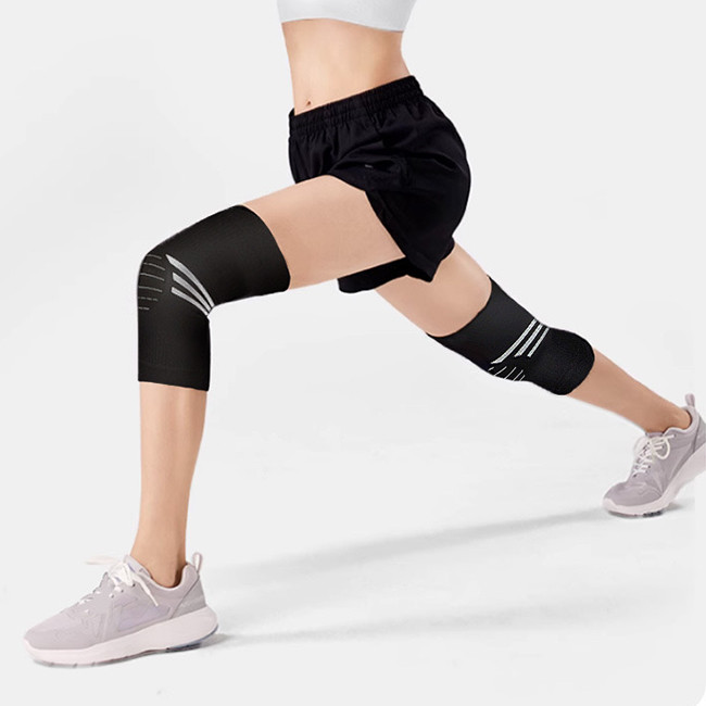 Customized Sports Protective Elastic Knee Compression Sleeve For Athletes