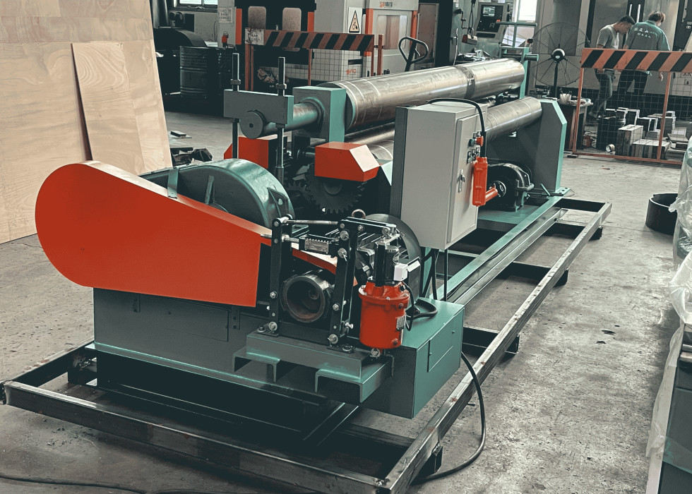 High quality W11-6*1500 6mm Thickness Symmetrical Plate Rolling Machine Mechanical 3 Roller Bending Machine