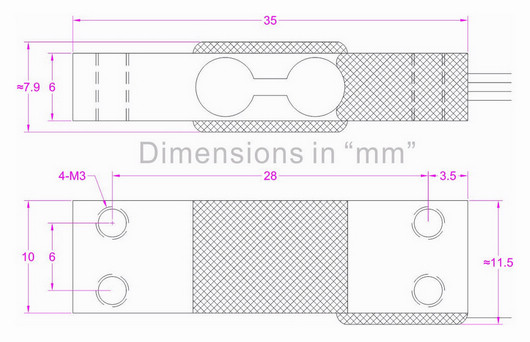 micro load cell 1kg 2kg 5kg 10kg
