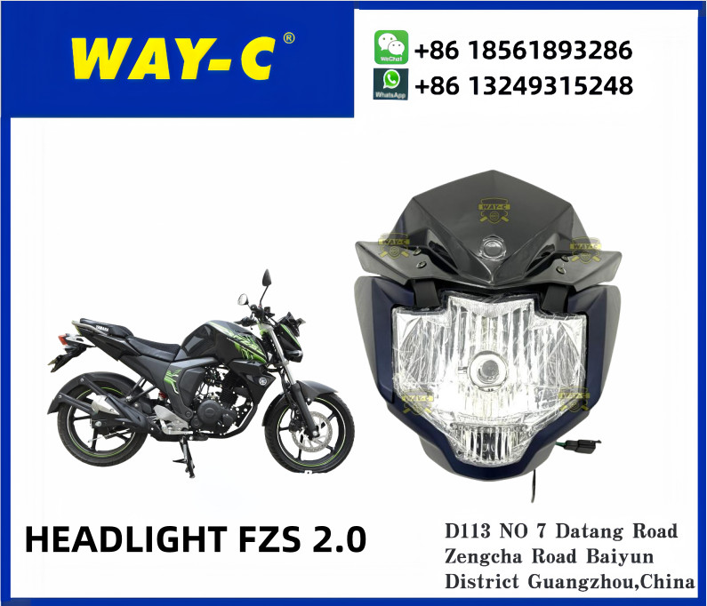 WAY-C Motorcycle Spare Parts 2GS-H4300-00 Head Lamp Headlight YAMAHA FZ S2.0