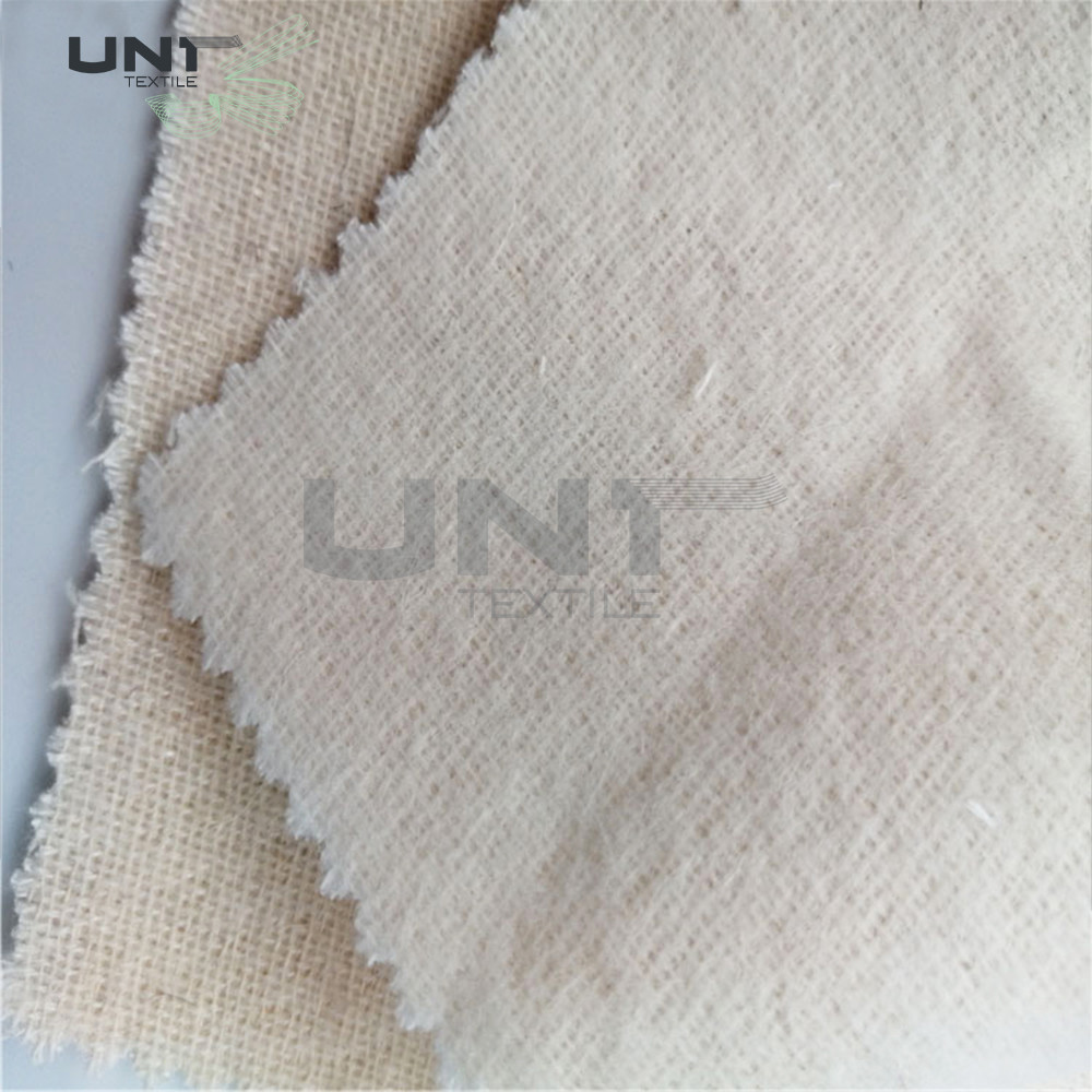 Woven Shrink Resistant Necktie Interlining Fusible Adhesive Wool Interlining