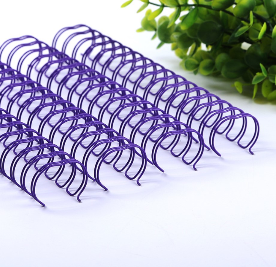 Dia0.7mm Double Loop Binding Wire Metal Material For Notebook