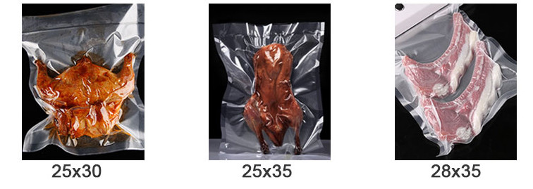 Food Grade Transparent Nylon Heat Seal Pouches Plastic Fish Meat Pouch