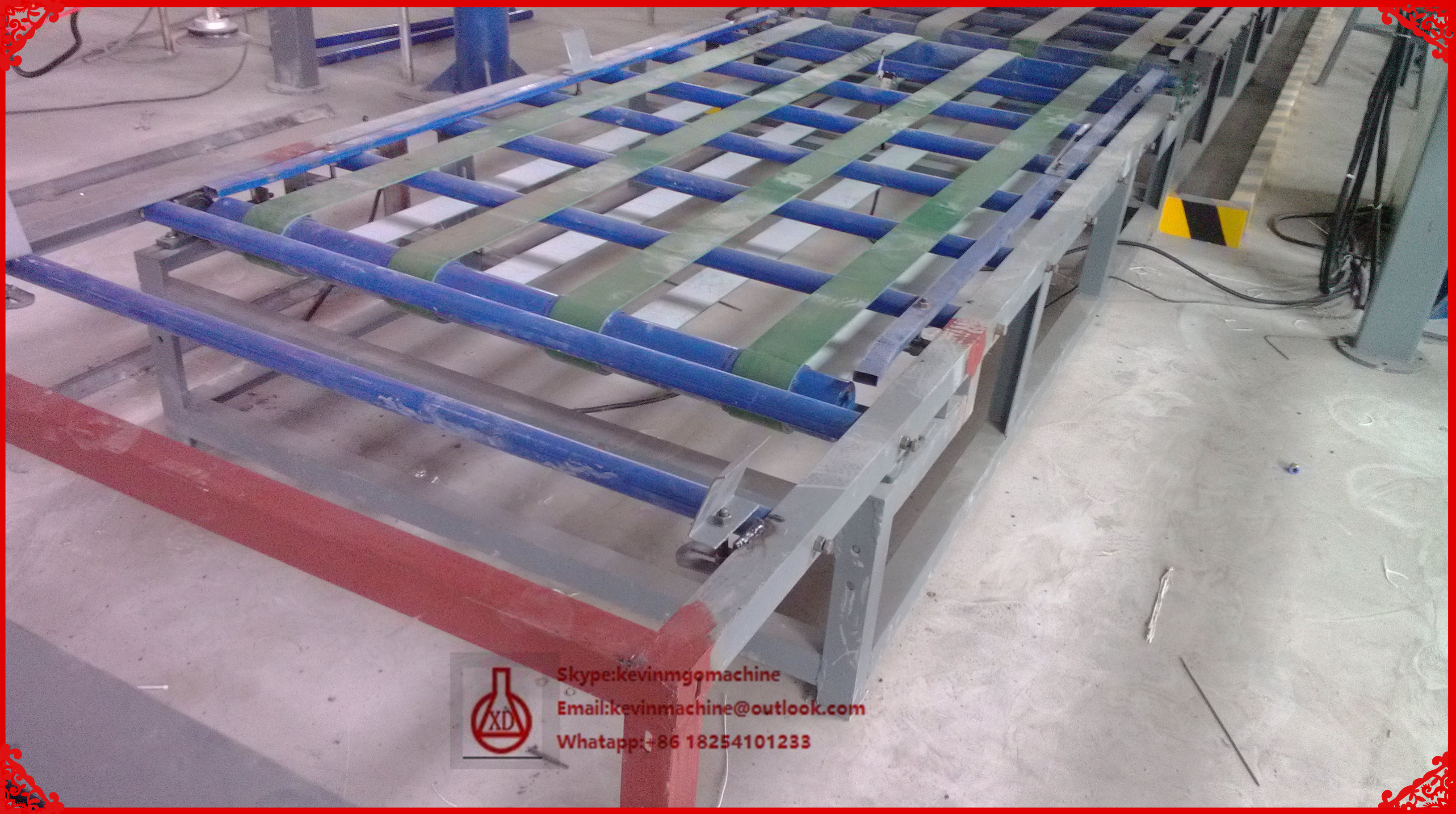 Steel Structure Sandwich Panel Machine for Mgo / Mgcl / Fiber Glass Mesh Raw Material