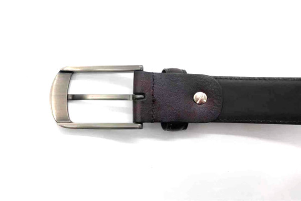 Men 's Diamond Embossed Leather Belt 1 3/8” 35mm Wide Strap With Zinc Alloy Pin Buckle