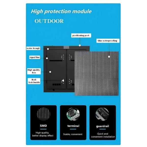Waterproof Outdoor P2.5 LED Display Screen LED Fixed Mount Video Wall Billboard