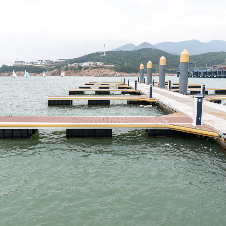 Long-Lasting Yacht Floating Pontoon Dock For Marina Project Aluminum Alloy Floating Walkway For Boat Ship