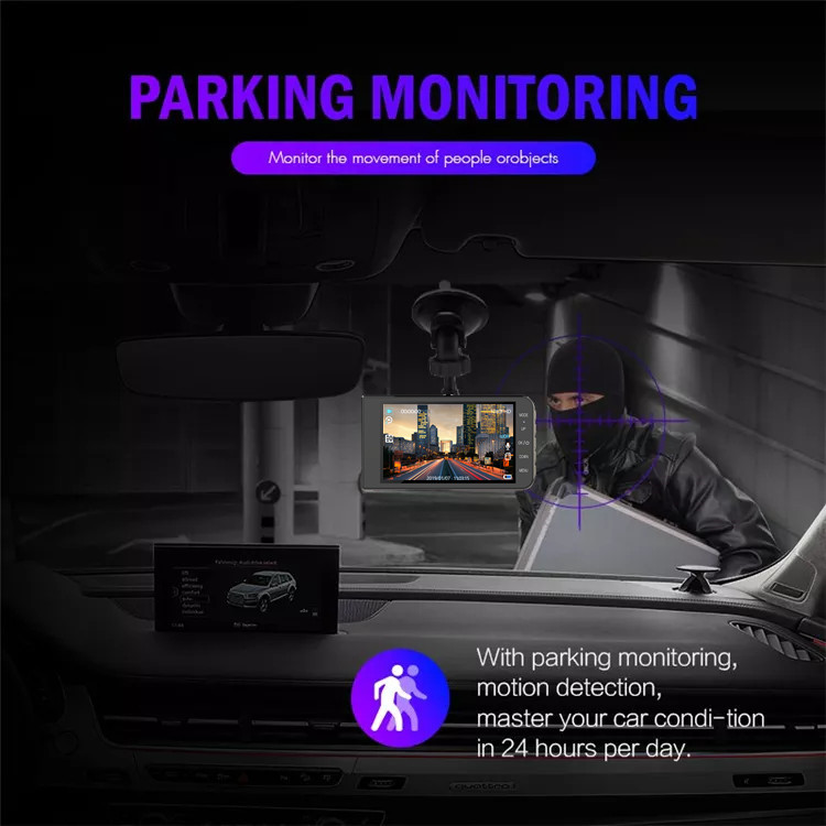128GB 1080FHD Vehicle Blackbox DVR Dual Channel Camcorder