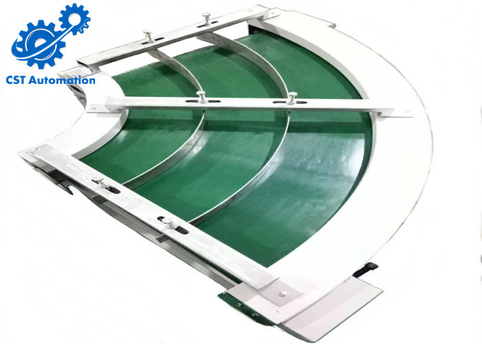 Aluminium Profile 90 Degree Curve Conveyor Adjustable Speed For Package Industry