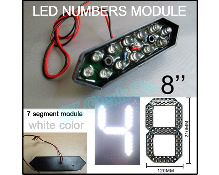 Alibaba whosale price gas price 7 segment led display 8 inch