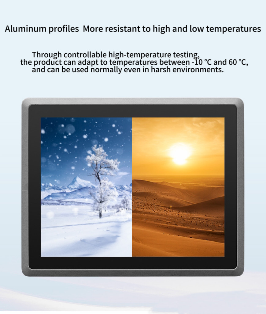 High Brightness 15 Inch Industrial Touch Screen Panel PC All-In-One Computer