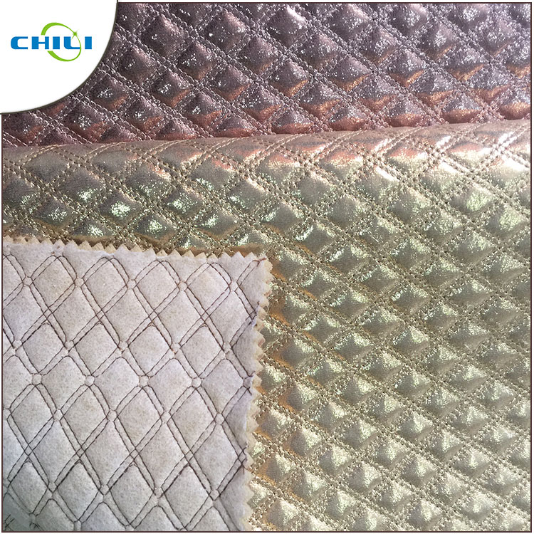 Eco Friendly Diamond Stitch Leather UV Resistant Antibacterial Water Proof