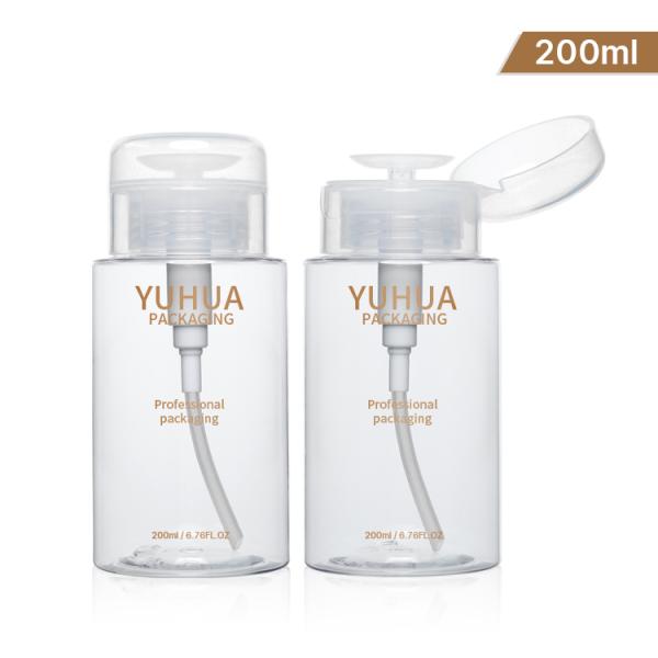 Clear Plastic Bottle Remover Packaging Bottle Press Pump Toner 12ml 200ml 300ml