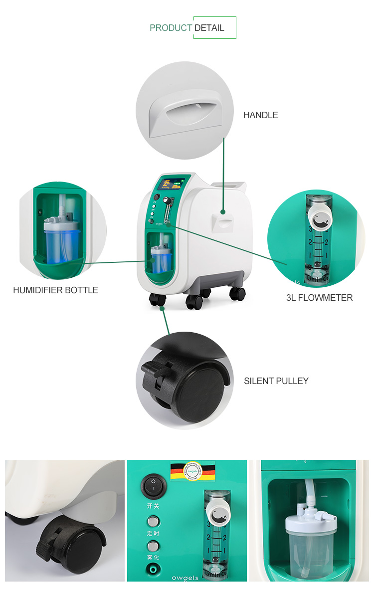 Medical Apparatus Portable Oxygen Concentrator 5 Liter 1 Year Warranty