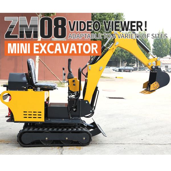 Farm Mini Excavator Digging Trenches ZHONGMEI Small Digger Mini Excavator