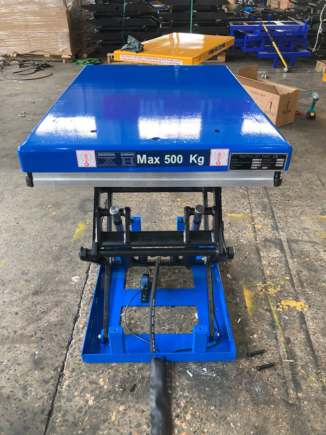 Hydraulic Bike Mini Lift Table Electric Scissor Platform With Separated Pump Station