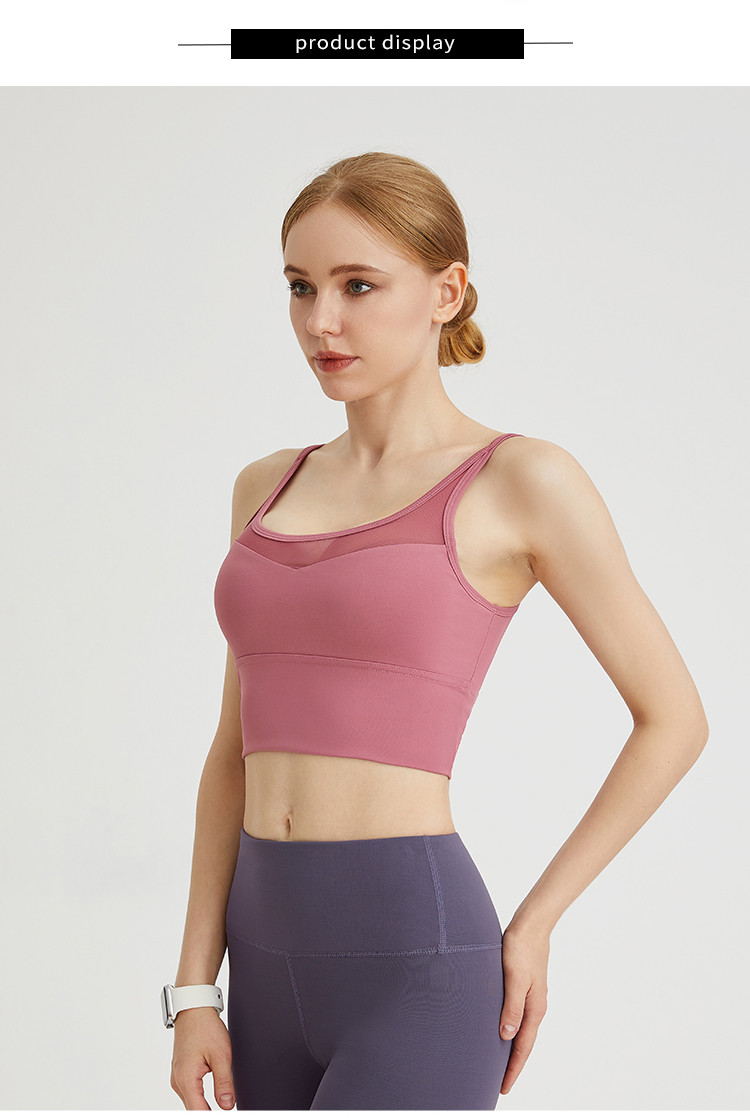 Oem Odm Personalized Sports Bra Workout Top Padded Yoga Tank Top