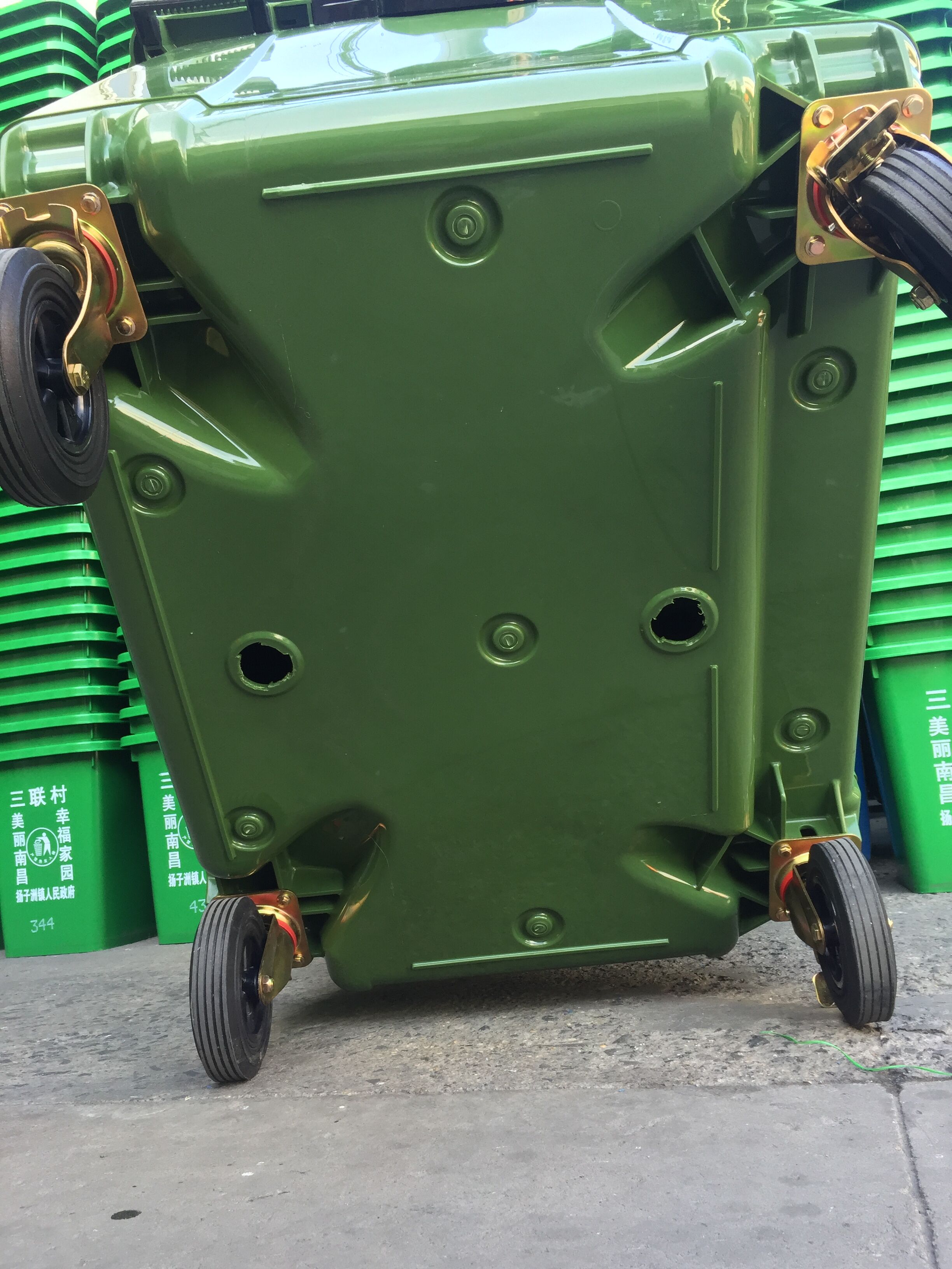 Hot Sale Recycling Garbage Cans Outdoor Waste bin Plastic Trashbin 1100L dust bin
