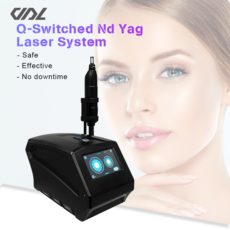 Portable Q Switched Nd Yag Laser Tattoo Removal Machine with 1064nm 532nm 1320nm Nd-yag Pigmentation Removal