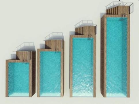 Moulding Glass Pools Above Ground Salt Chlorinator for Custom Outdoor Swimming Pools