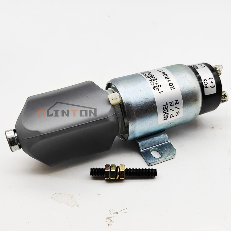 E200B E320 Excavator Stop Solenoid Switch For S6K HD700-5/7 6D31 6D14 12V 24V 1751-2467