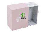 High End Exquisite Cardboard Jewelry Gift Boxes Biodegradable Light Pink Color