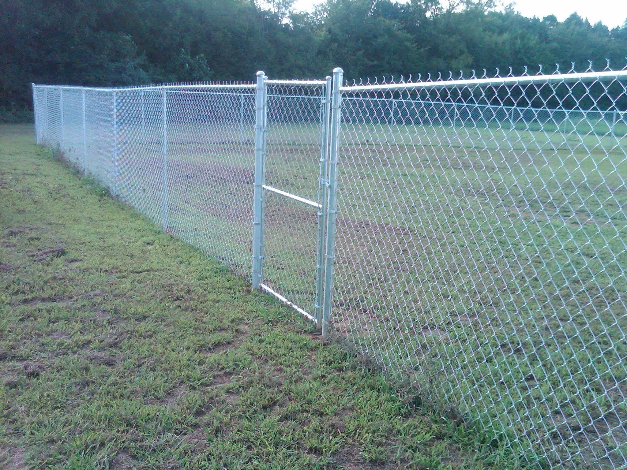Garden Chain Link Fence PVC Coated Galvanized Green Vinyl Coated