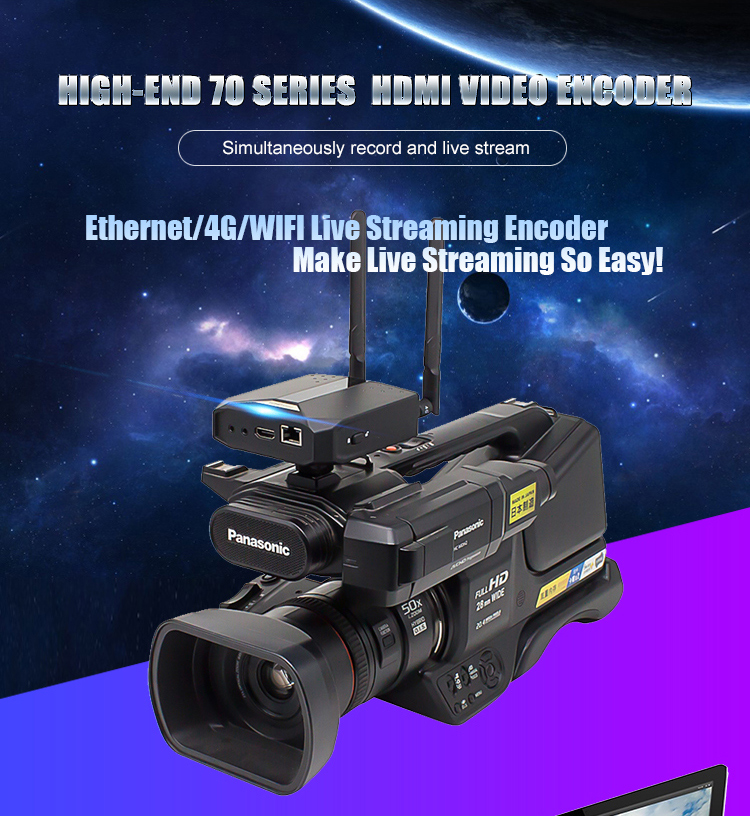 ODM IP Broadcast Video Encoder Bulk Buy From With 1080P HDMI Input