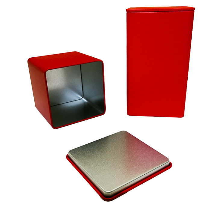 Mini Metal Tea Tin Boxes Packaging 0.23mm thickness Customized