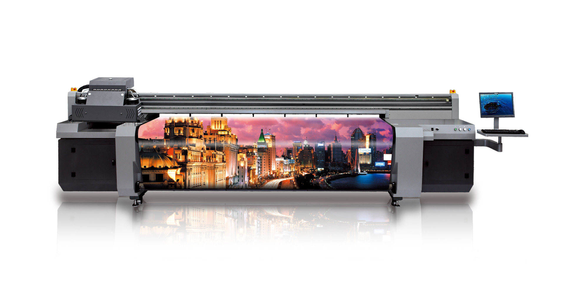 Efficient Automatic Digital Printing Machine UV Roll To Roll Series Printers